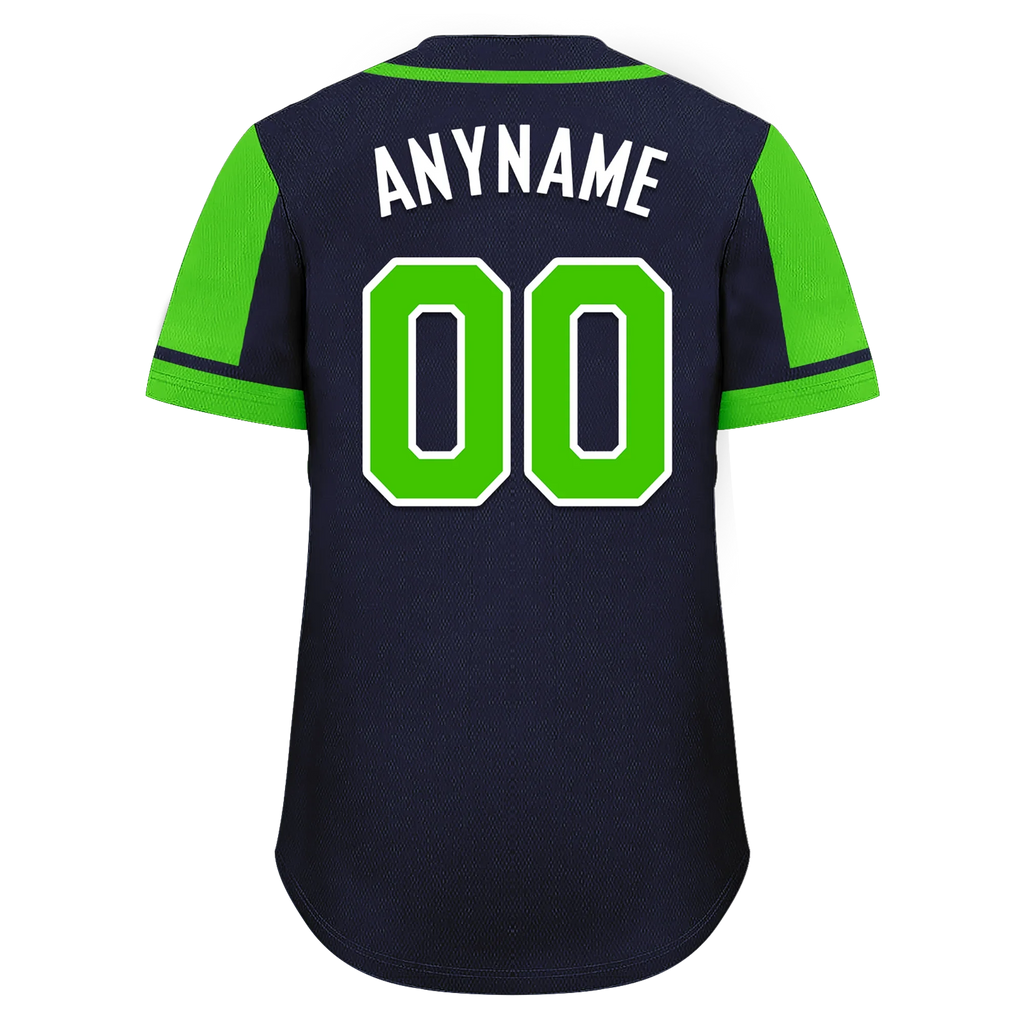 Custom Blue Green Raglan Sleeves Personalized Authentic Baseball Jersey BSBJ01-D017181 - Coolcustomize