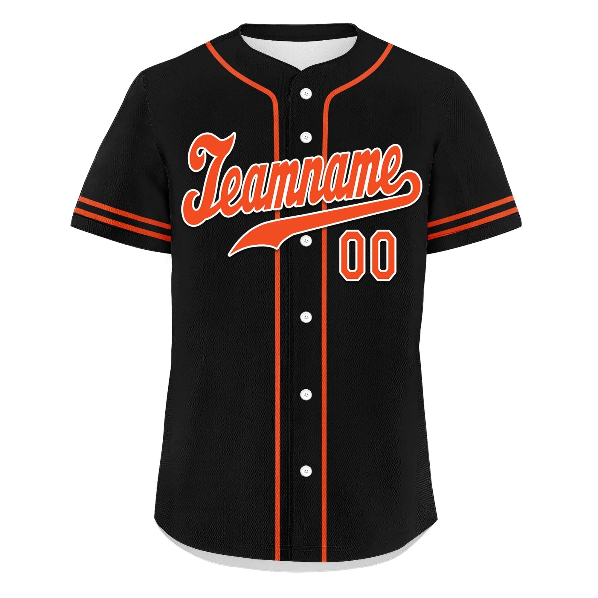 Custom Black Classic Style Orange Personalized Authentic Baseball Jersey UN002-bd0b00d8-b9 - Coolcustomize