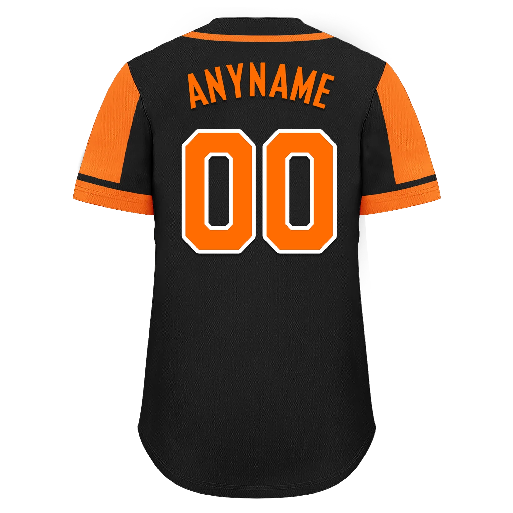 Custom Black Orange Raglan Sleeves Personalized Authentic Baseball Jersey BSBJ01-D017170 - Coolcustomize