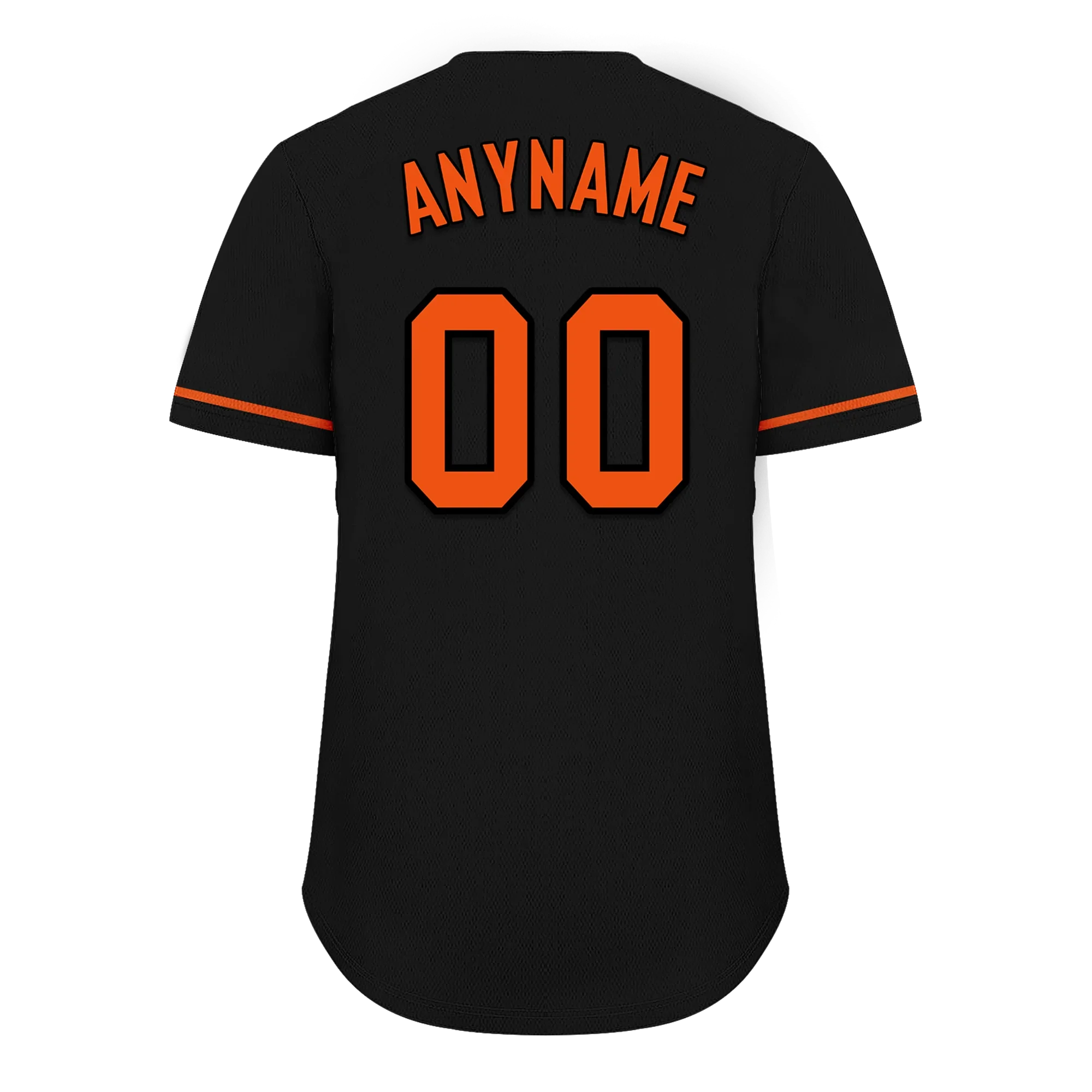 Custom Black Orange Classic Style Orange Personalized Authentic Baseball Jersey BSBJ01-bd0fa0b - Coolcustomize