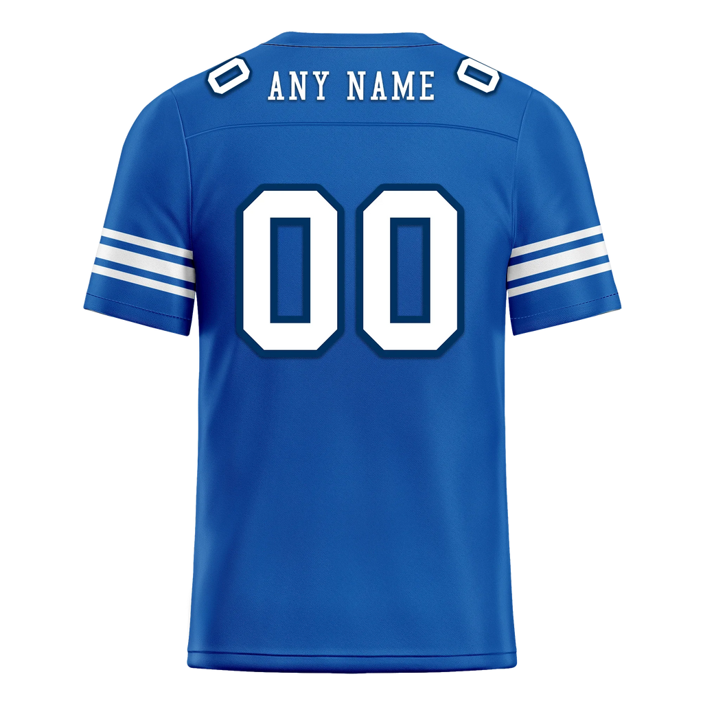 Custom Blue Classic Style Personalized Authentic Football Jersey FBJ02-bd0a700f - Coolcustomize