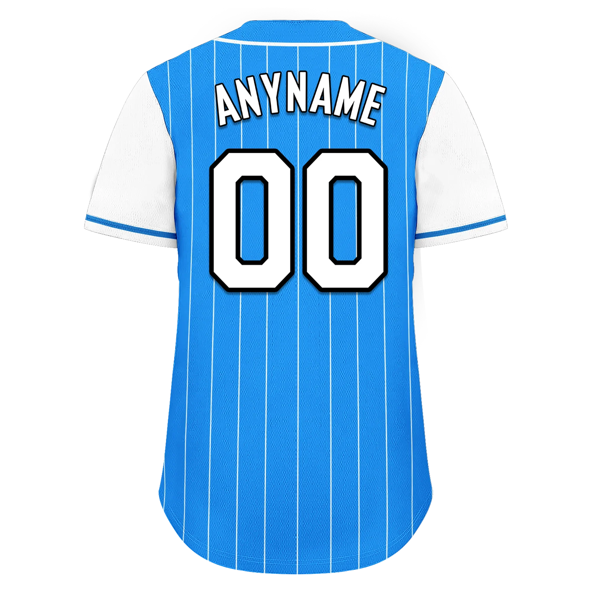 Custom Blue White Stripe Fashion Personalized Authentic Baseball Jersey BSBJ01-D017214 - Coolcustomize