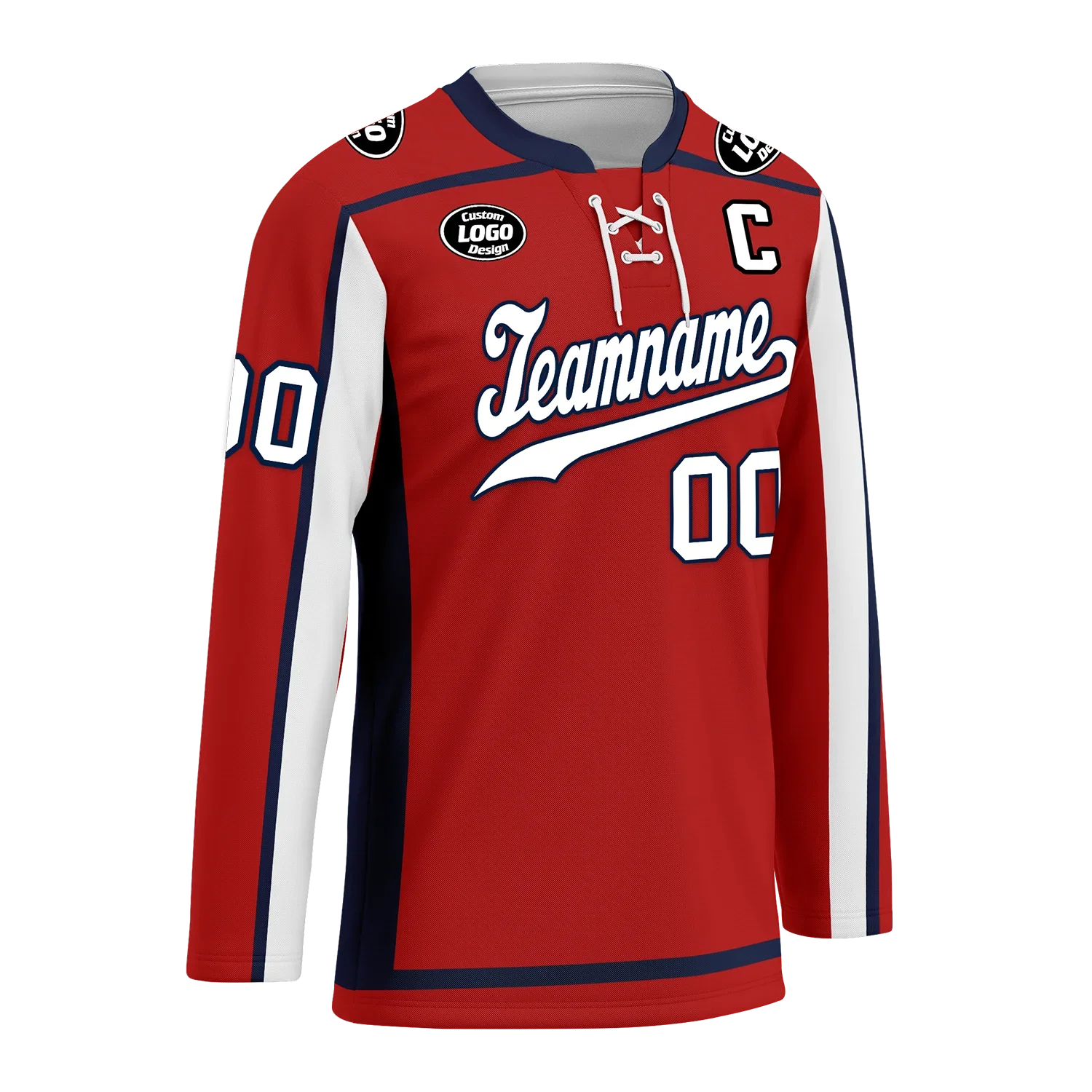 Custom Red Personalized Hockey Jersey HCKJ01-D0a70e9 - Coolcustomize