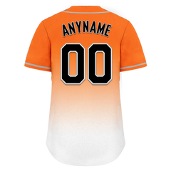 Custom Orange White Fade Fashion Personalized Authentic Baseball Jersey BSBJ01-D0a70dd