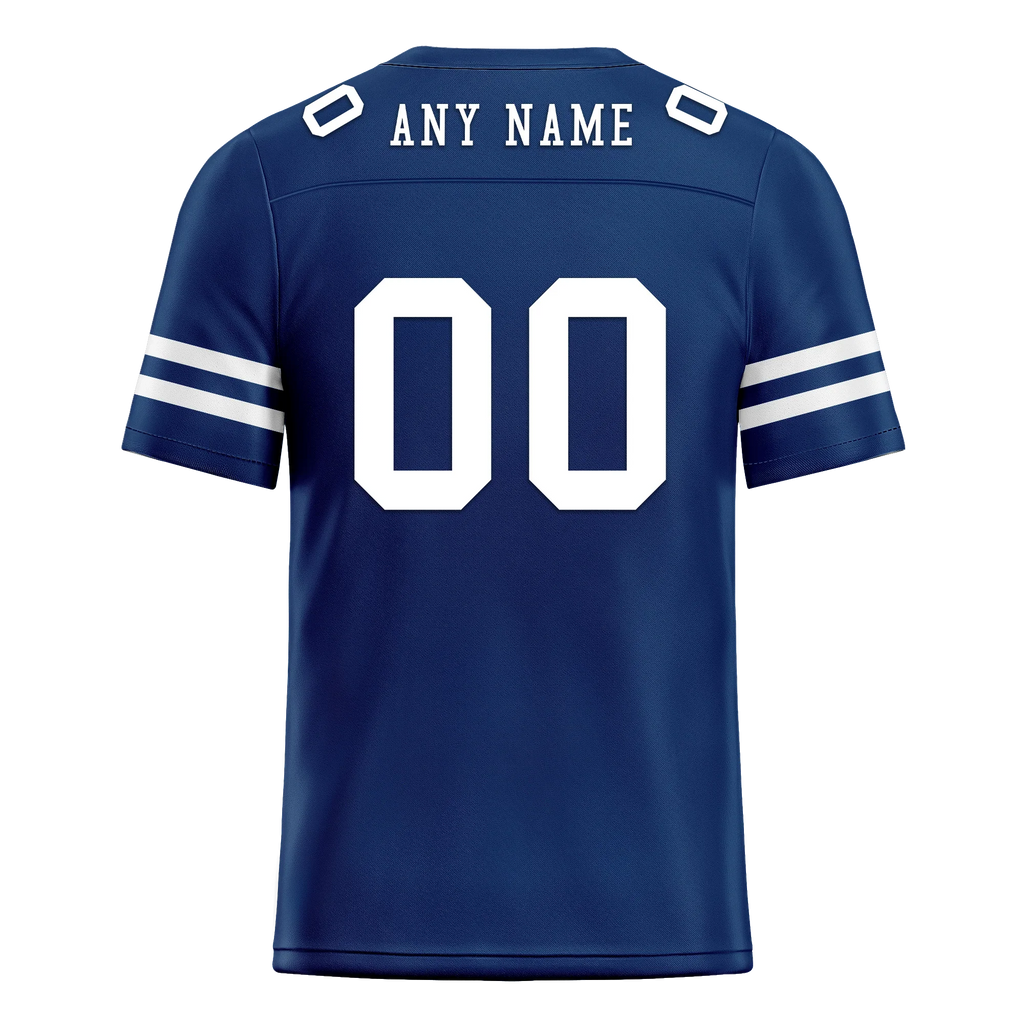 Custom Blue Classic Style Personalized Authentic Football Jersey FBJ02-bd0a70bf - Coolcustomize