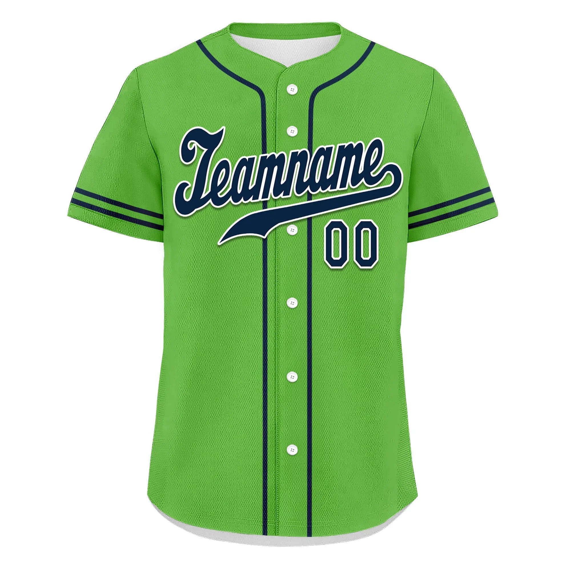 Custom Green Classic Style Blue Personalized Authentic Baseball Jersey UN002-bd0b00d8-ae - Coolcustomize