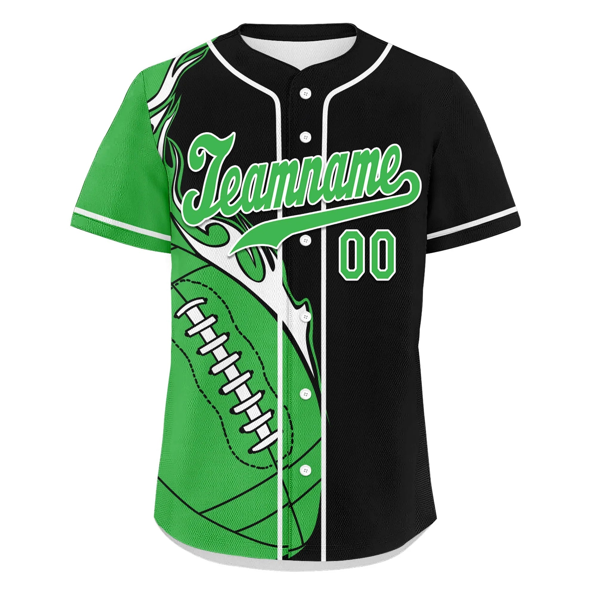 Custom Black Green Classic Style Personalized Authentic Baseball Jersey UN002-D0b0a00-a - Coolcustomize
