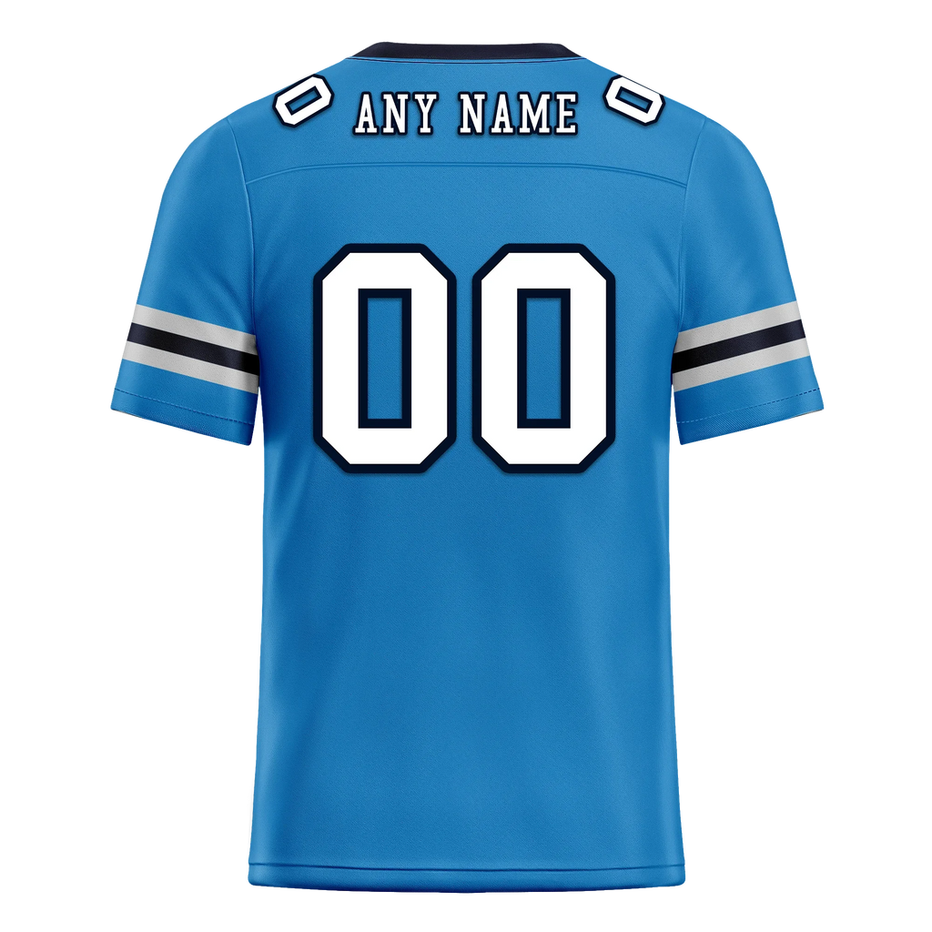 Custom Blue White Classic Style Personalized Authentic Football Jersey FBJ02-bd0a700c - Coolcustomize