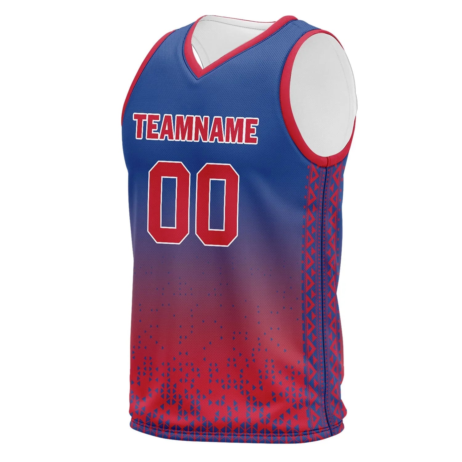 Custom Blue Red Fade Fashion Sports Uniform Basketball Jersey BBJ01-D020102-1 - Coolcustomize