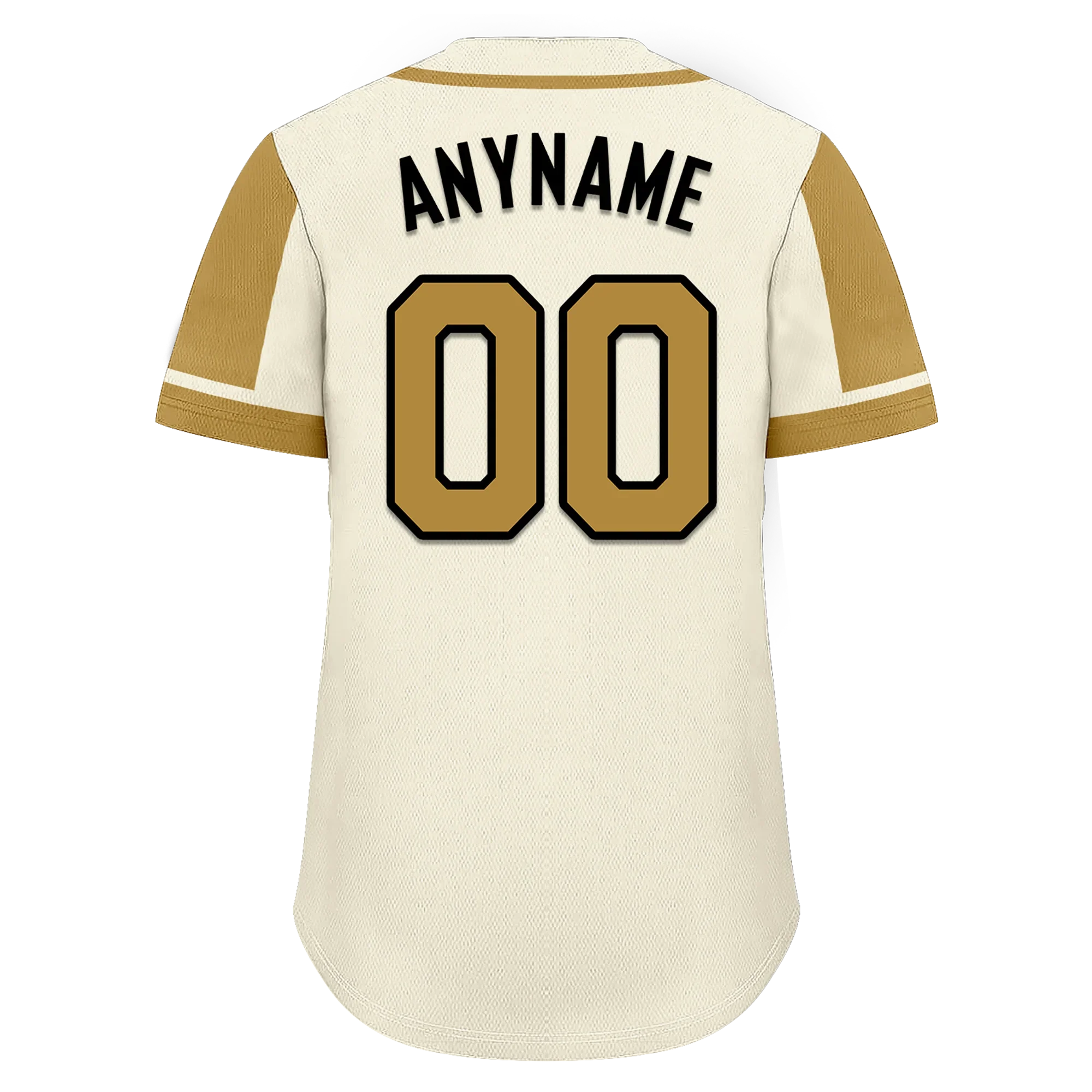 Custom Beige Raglan Sleeves Personalized Authentic Baseball Jersey BSBJ01-D017201 - Coolcustomize