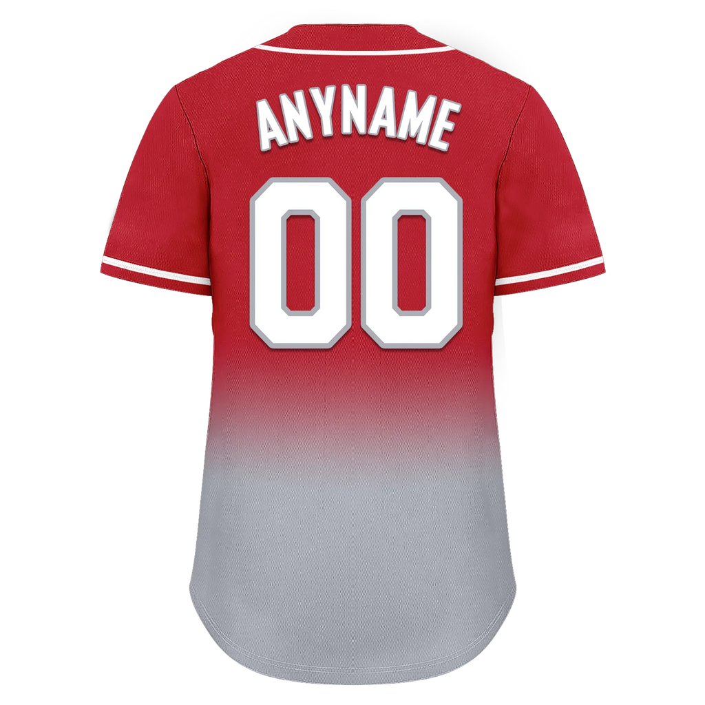 Custom Red Grey Fade Fashion Personalized Authentic Baseball Jersey BSBJ01-D0a70bb - Coolcustomize