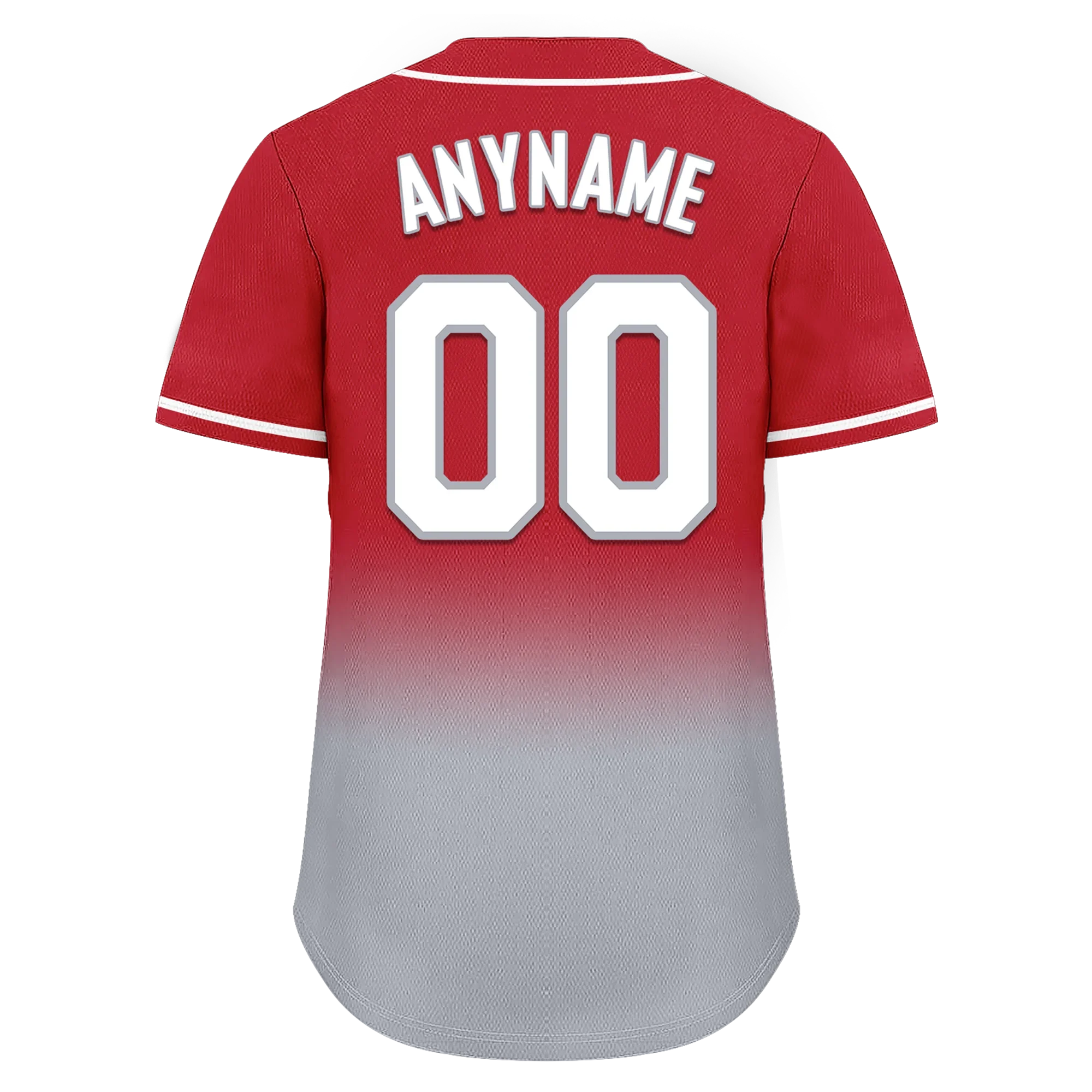 Custom Red Grey Fade Fashion Personalized Authentic Baseball Jersey BSBJ01-D0a70bb - Coolcustomize