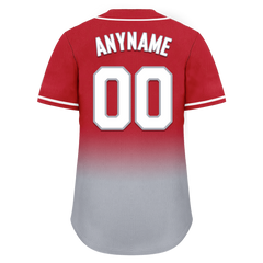 Custom Red Grey Fade Fashion Personalized Authentic Baseball Jersey BSBJ01-D0a70bb