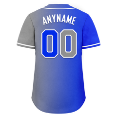 Custom Blue Grey Gradient Fashion Personalized Authentic Baseball Jersey BSBJ01-D0a709a