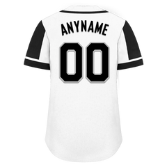 Custom White Black Raglan Sleeves Personalized Authentic Baseball Jersey BSBJ01-D017161