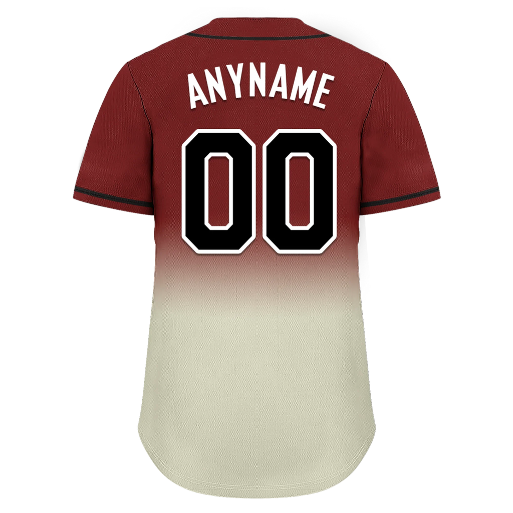 Custom Red Grey Fade Fashion Personalized Authentic Baseball Jersey BSBJ01-D0a70fa - Coolcustomize