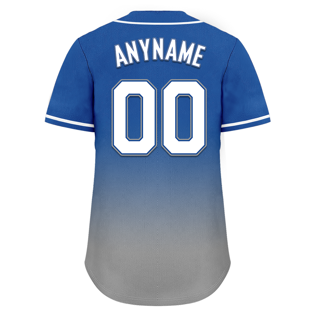 Custom Blue Grey Fade Fashion Personalized Authentic Baseball Jersey BSBJ01-D0a70bf - Coolcustomize