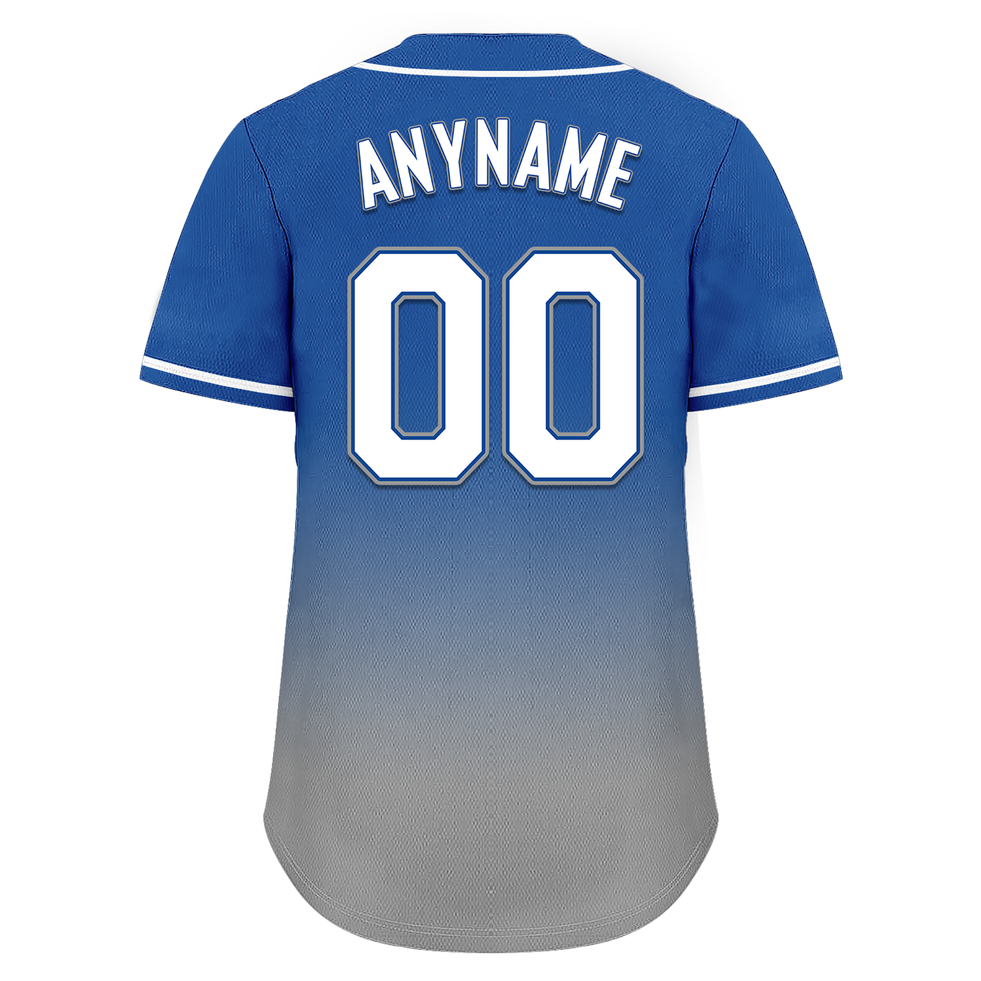 Custom Blue Grey Fade Fashion Personalized Authentic Baseball Jersey BSBJ01-D0a70bf - Coolcustomize
