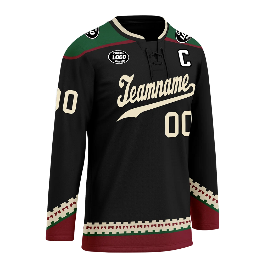 Custom Black Personalized Hockey Jersey HCKJ01-D0a70fc - Coolcustomize