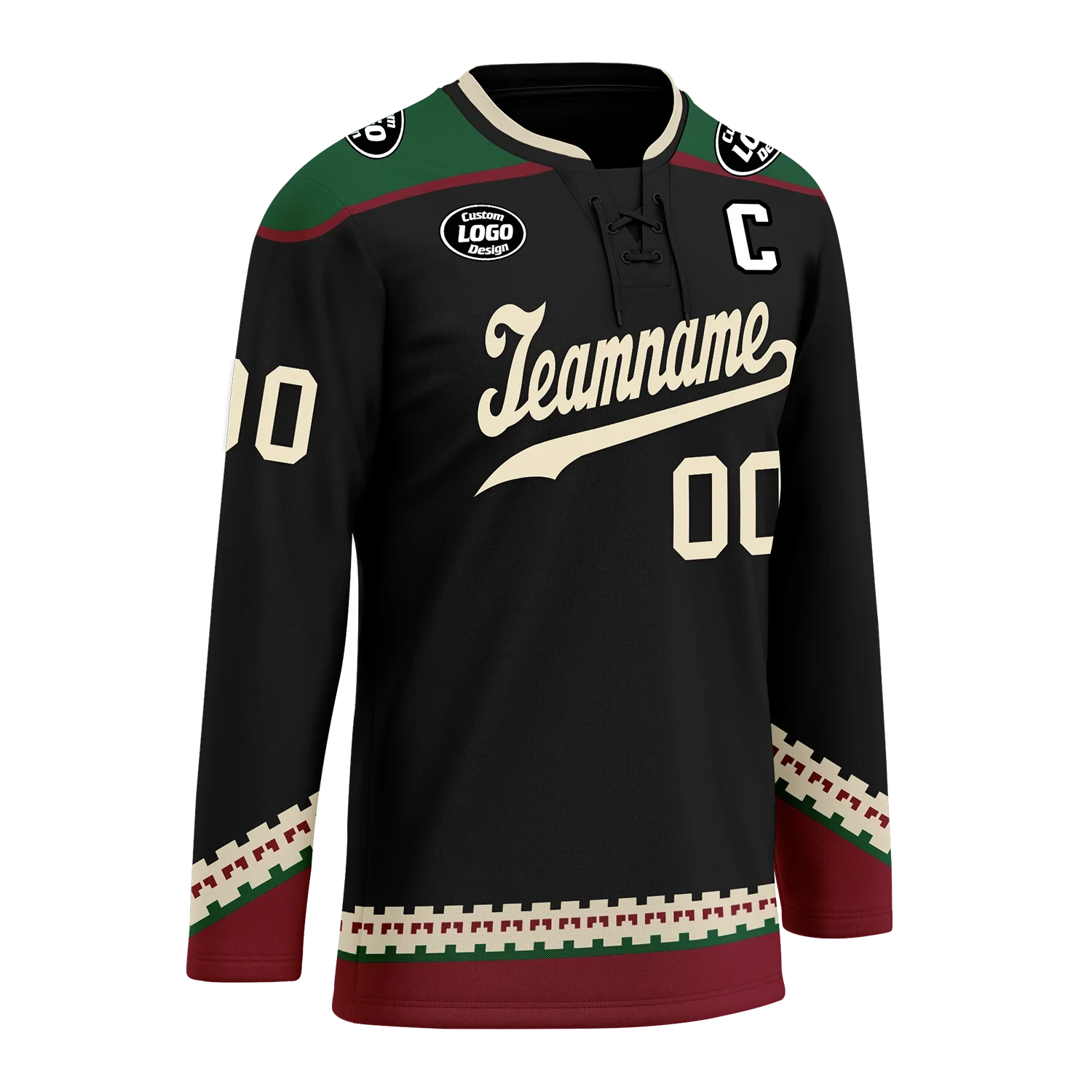 Custom Black Personalized Hockey Jersey HCKJ01-D0a70fc - Coolcustomize