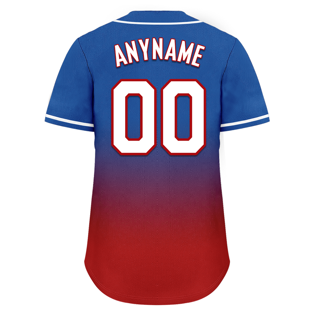 Custom Blue Red Fade Fashion Personalized Authentic Baseball Jersey BSBJ01-D0a70bd - Coolcustomize