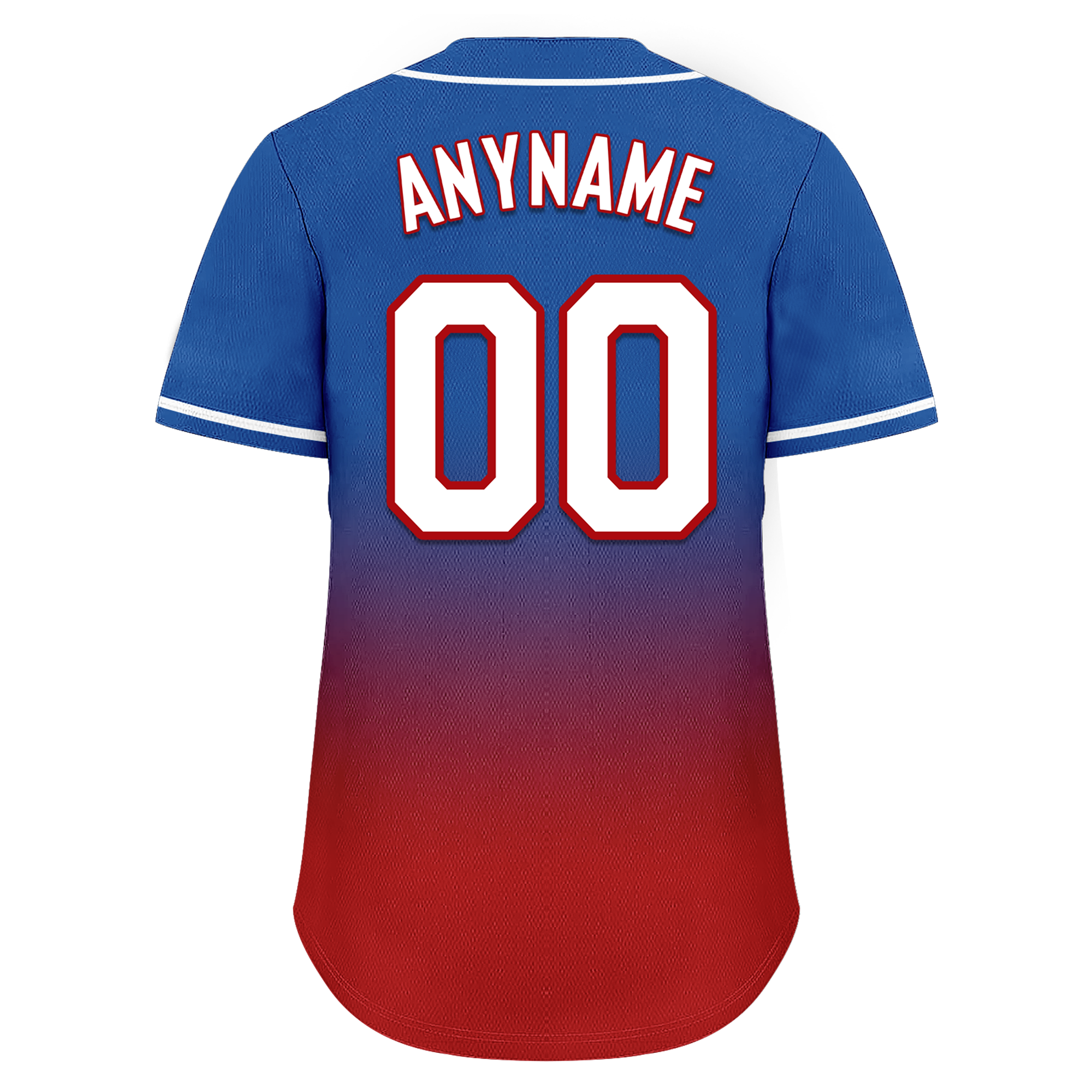 Custom Blue Red Fade Fashion Personalized Authentic Baseball Jersey BSBJ01-D0a70bd - Coolcustomize
