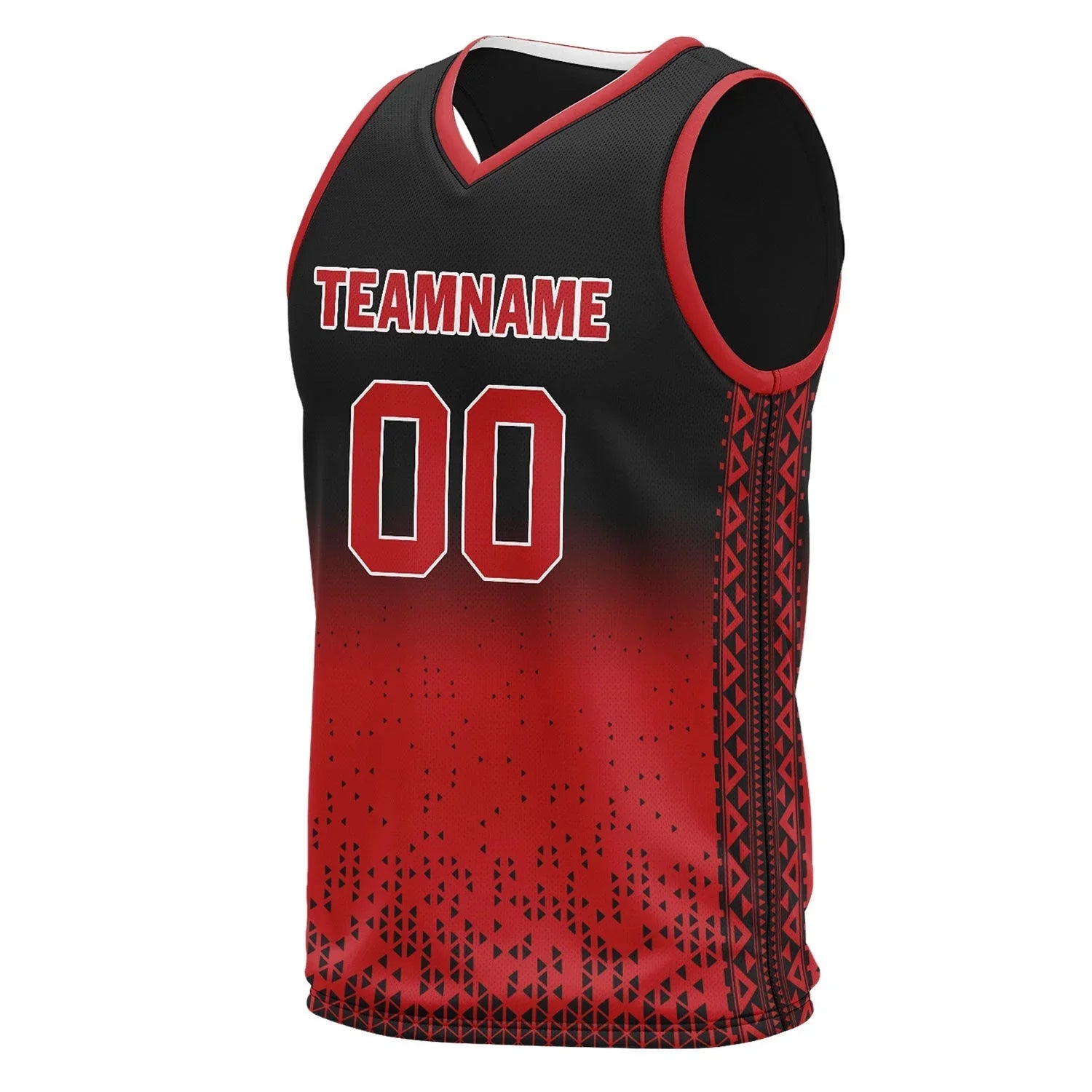 Custom Black Red Fade Fashion Sports Uniform Basketball Jersey BBJ01-D020102-4 - Coolcustomize