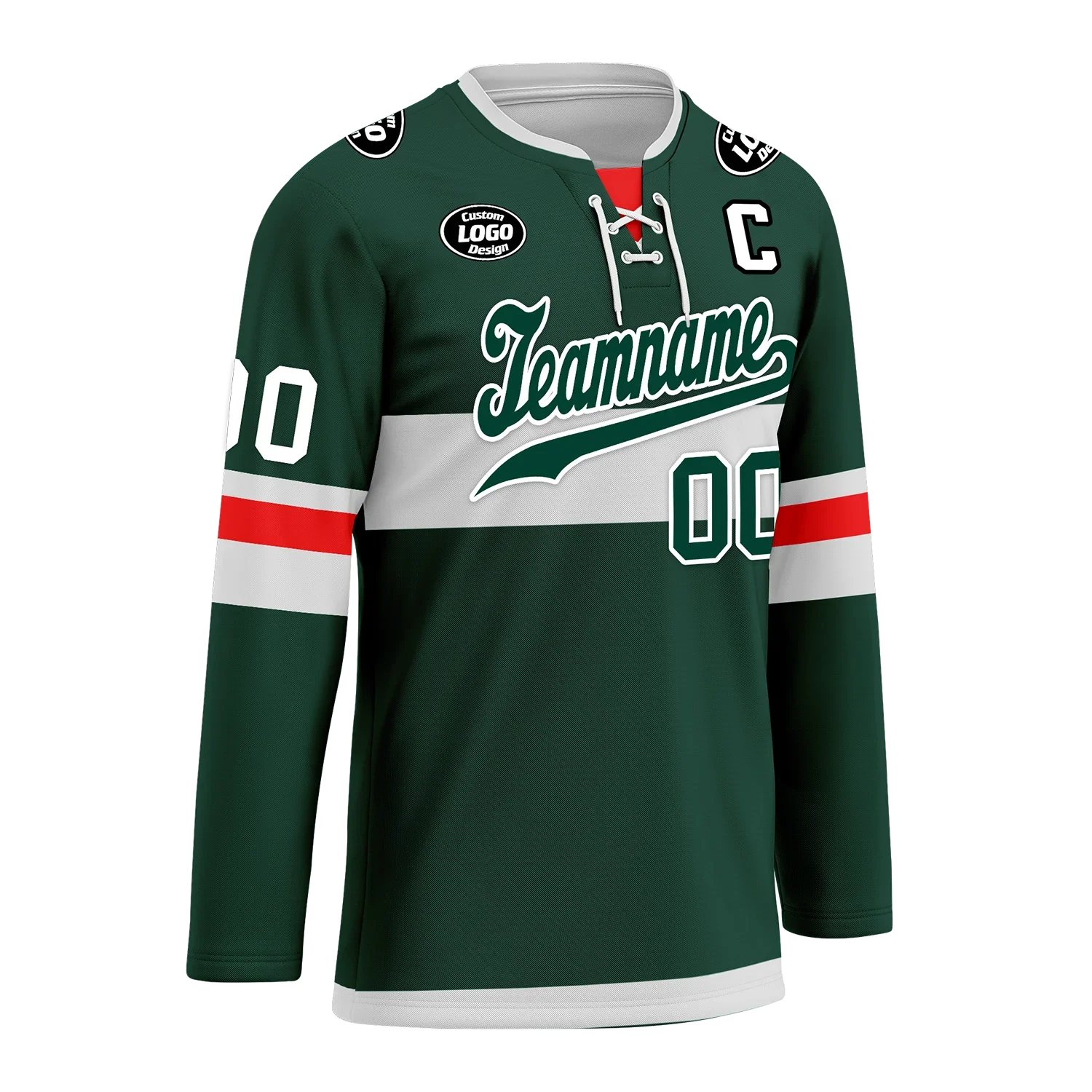 Custom Green Personalized Hockey Jersey HCKJ01-D0a70b9 - Coolcustomize