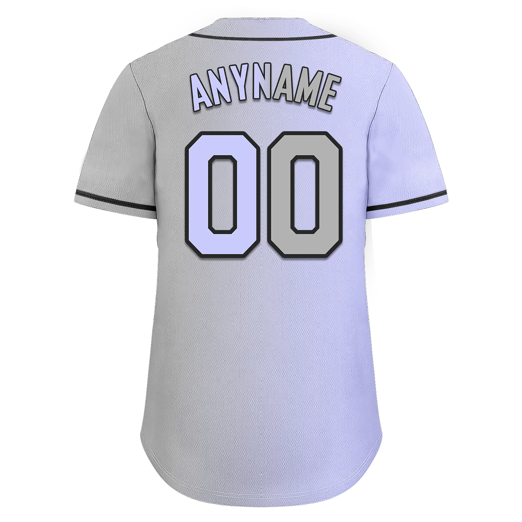 Custom Purple Grey Gradient Fashion Personalized Authentic Baseball Jersey BSBJ01-D0a7a0f - Coolcustomize