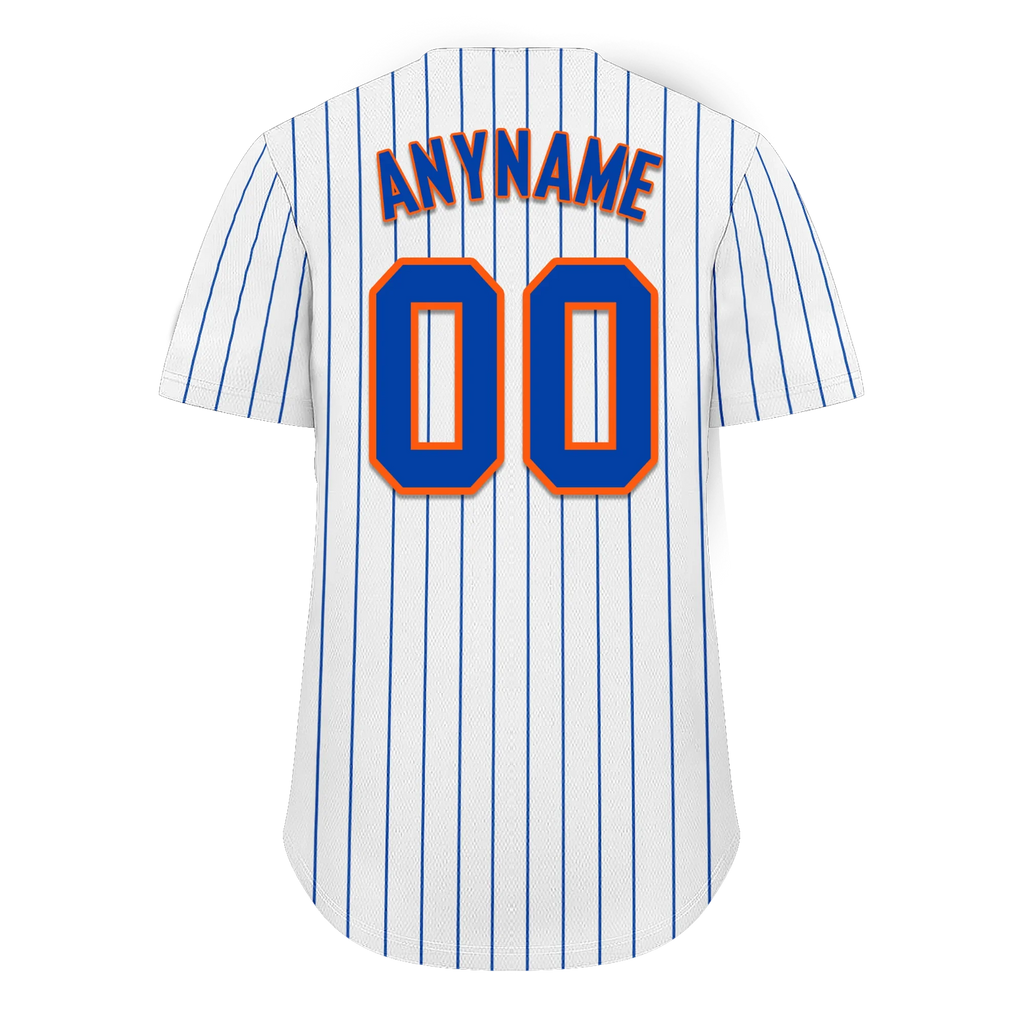 Custom White Classic Style Blue Personalized Authentic Baseball Jersey BSBJ01-bd0fa07 - Coolcustomize
