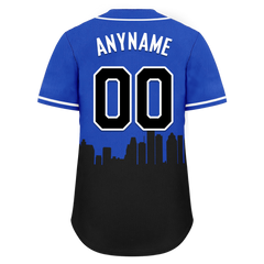 Custom Blue Black City Edition Personalized Authentic Baseball Jersey BSBJ01-D017127