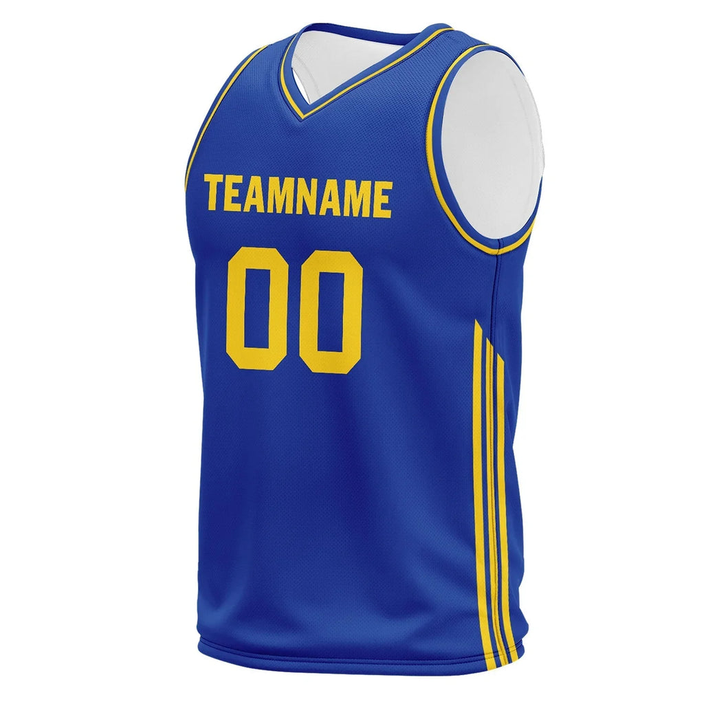 Custom Blue Classic Style Sports Uniform Basketball Jersey BBJ01-D020105-12 - Coolcustomize