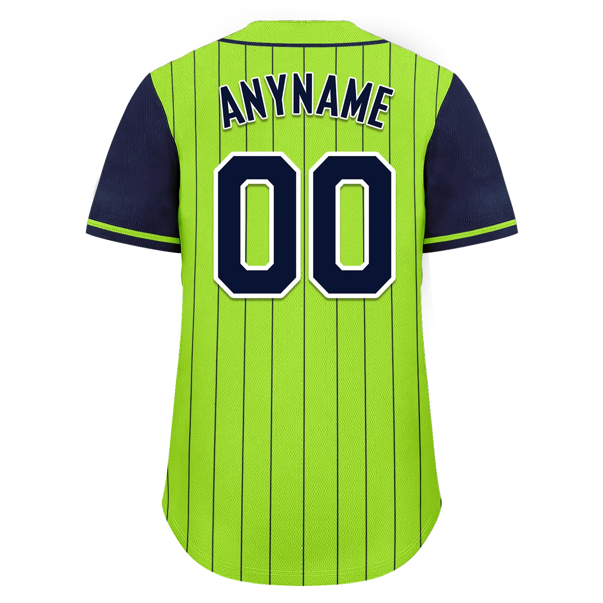 Custom Green Blue Stripe Fashion Personalized Authentic Baseball Jersey BSBJ01-D017232 - Coolcustomize