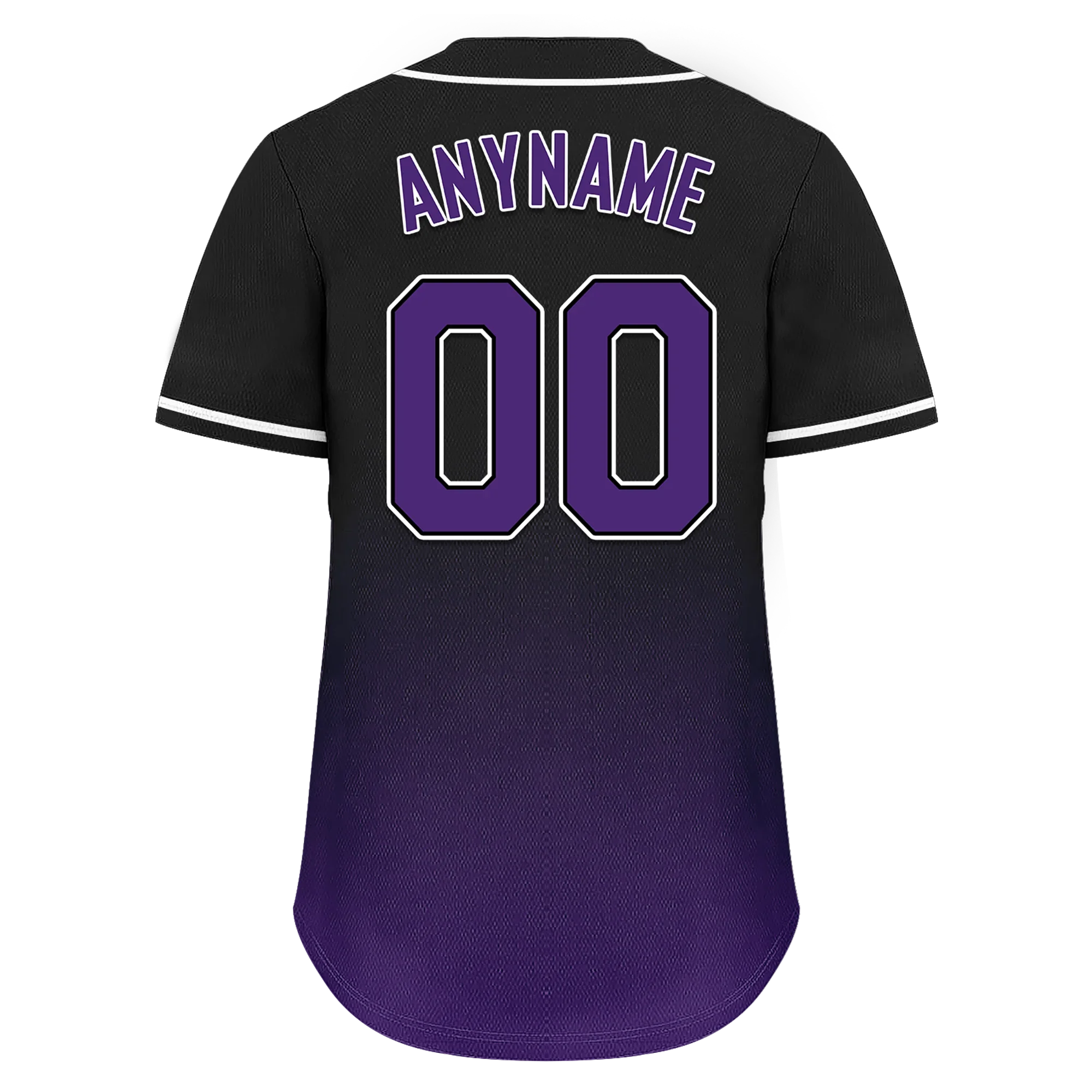 Custom Black Purple Fade Fashion Personalized Authentic Baseball Jersey BSBJ01-D0a70d0 - Coolcustomize