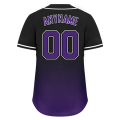 Custom Black Purple Fade Fashion Personalized Authentic Baseball Jersey BSBJ01-D0a70d0