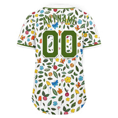 Custom Graffiti Pattern Abstract Floral Patterns Personalized Authentic Baseball Jersey BSBJ01-D020171-8