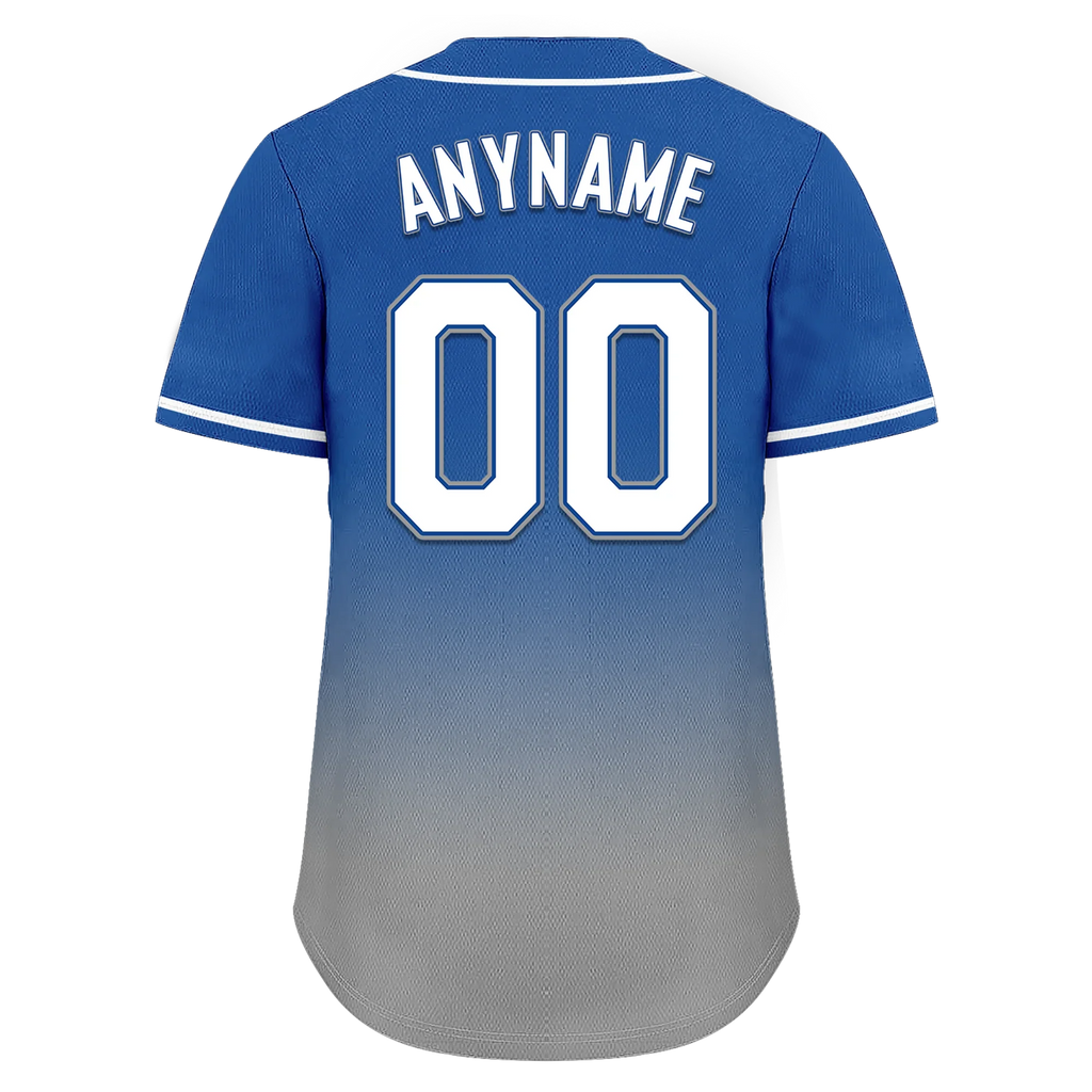 Custom Blue Grey Fade Fashion Personalized Authentic Baseball Jersey BSBJ01-D0a70bf - Coolcustomize