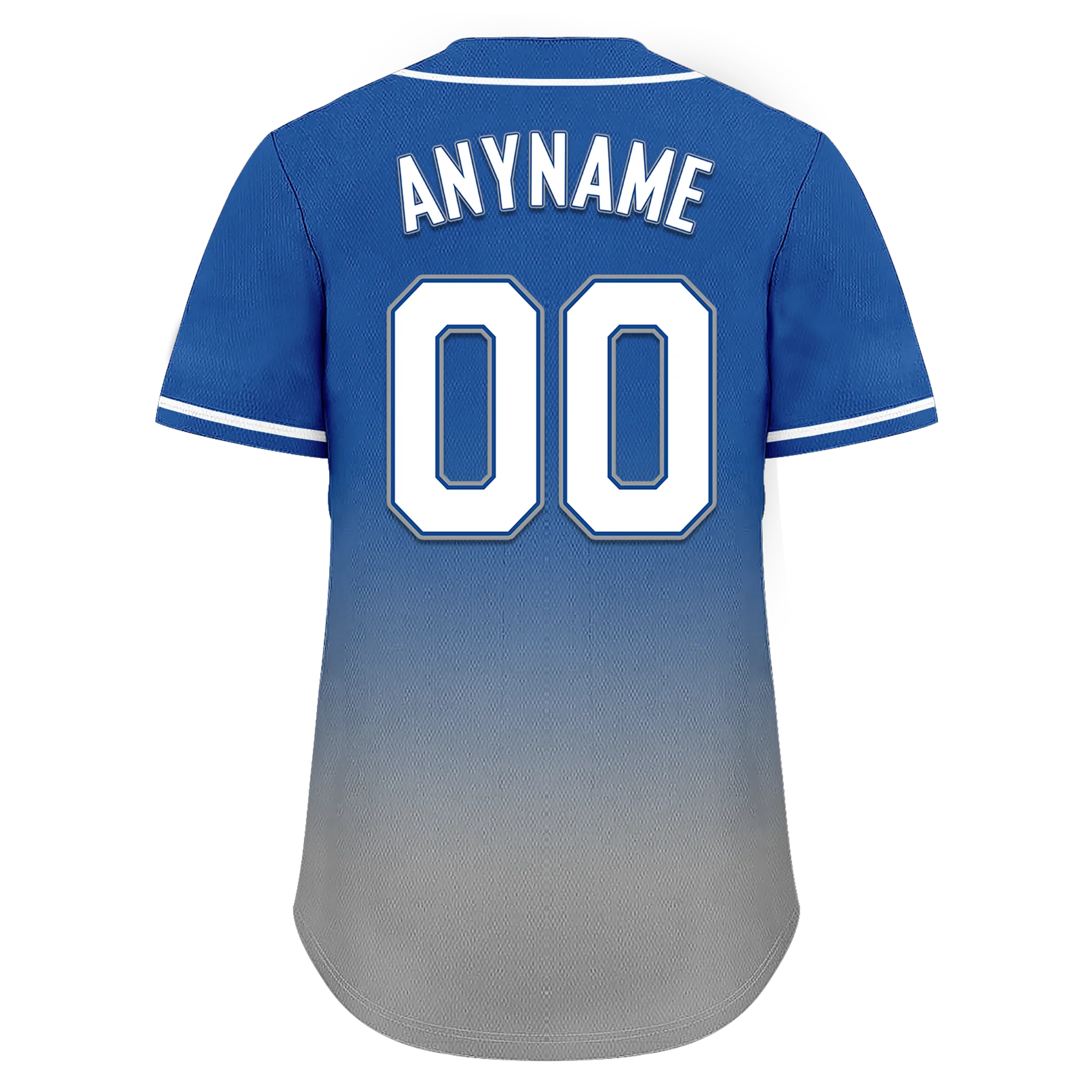 Custom Blue Grey Fade Fashion Personalized Authentic Baseball Jersey BSBJ01-D0a70bf - Coolcustomize