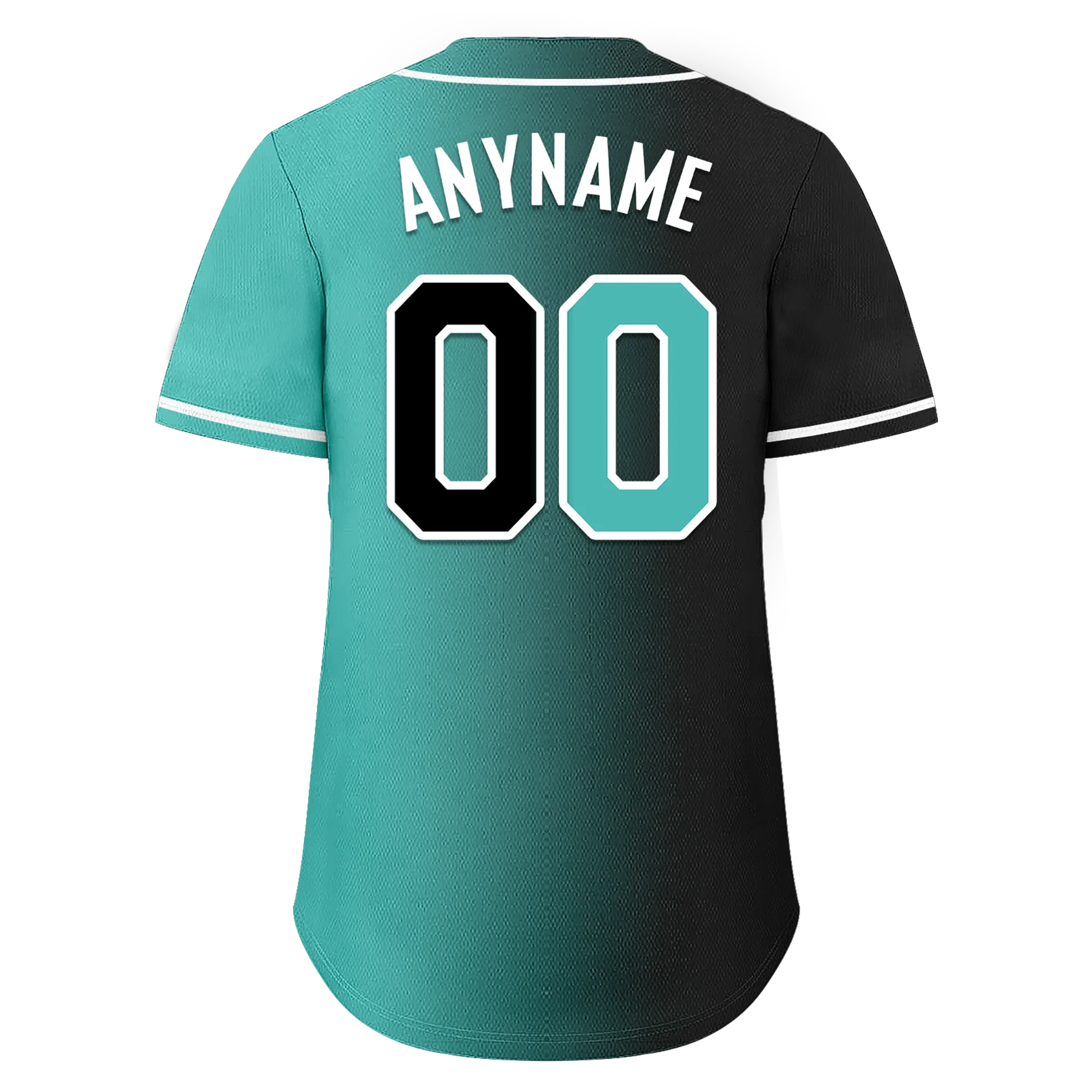 Custom Black Green Gradient Fashion Personalized Authentic Baseball Jersey BSBJ01-D0a7a0c - Coolcustomize