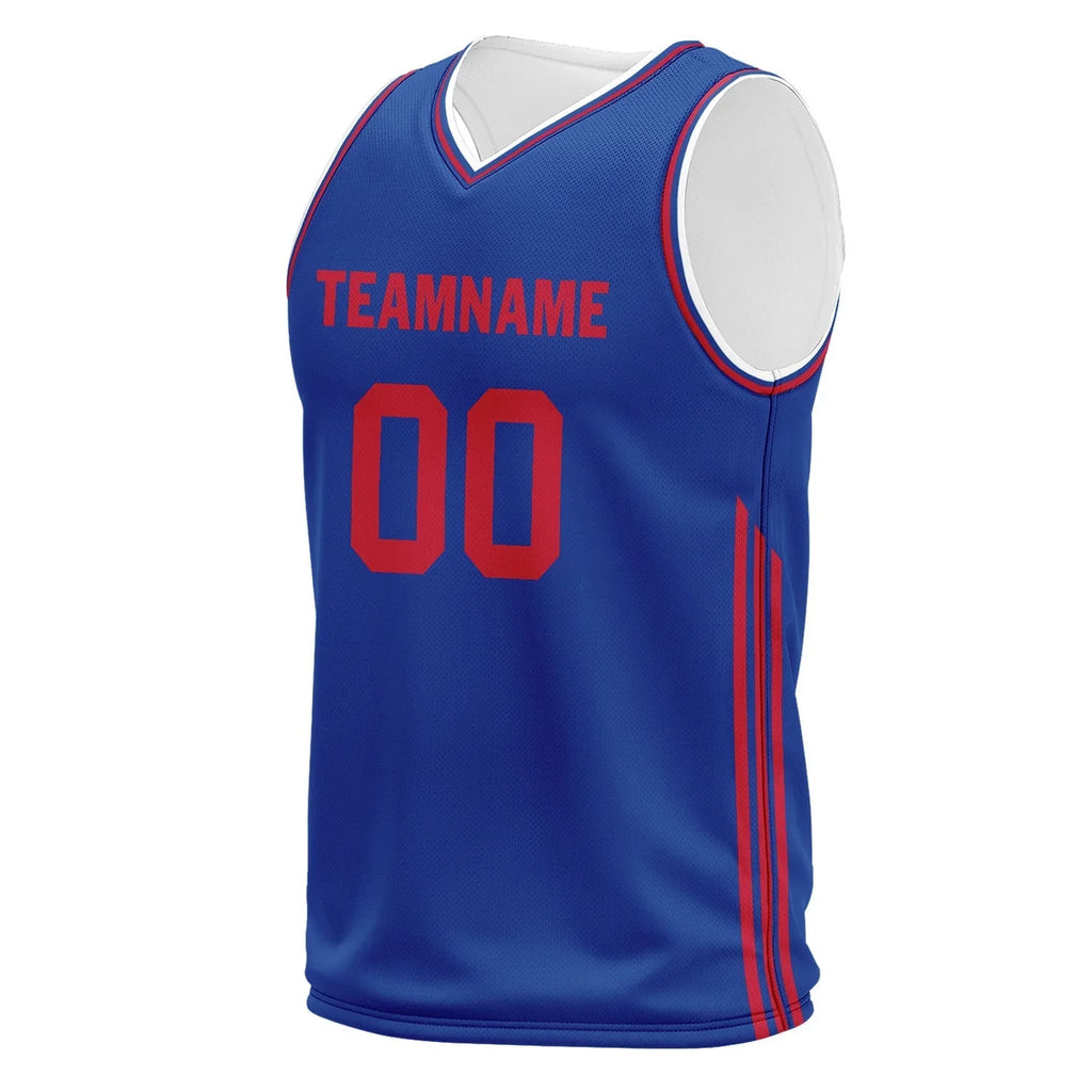 Custom Blue Classic Style Sports Uniform Basketball Jersey BBJ01-D020105-5 - Coolcustomize