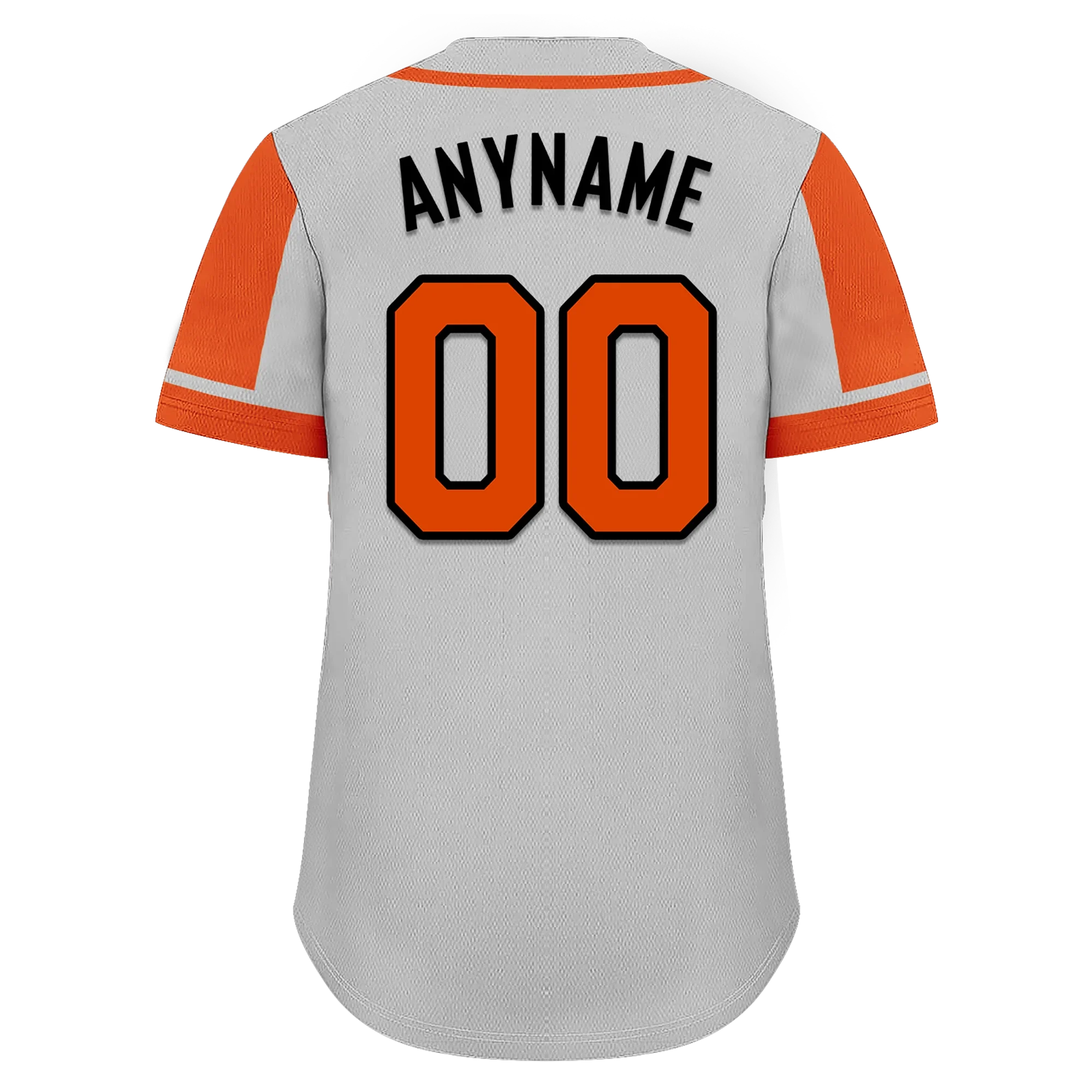 Custom Gray Orange Raglan Sleeves Personalized Authentic Baseball Jersey BSBJ01-D017187 - Coolcustomize