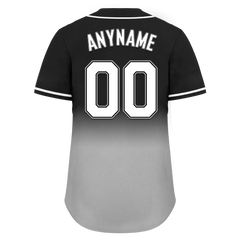 Custom Black Grey Fade Fashion Personalized Authentic Baseball Jersey BSBJ01-D0a70cf