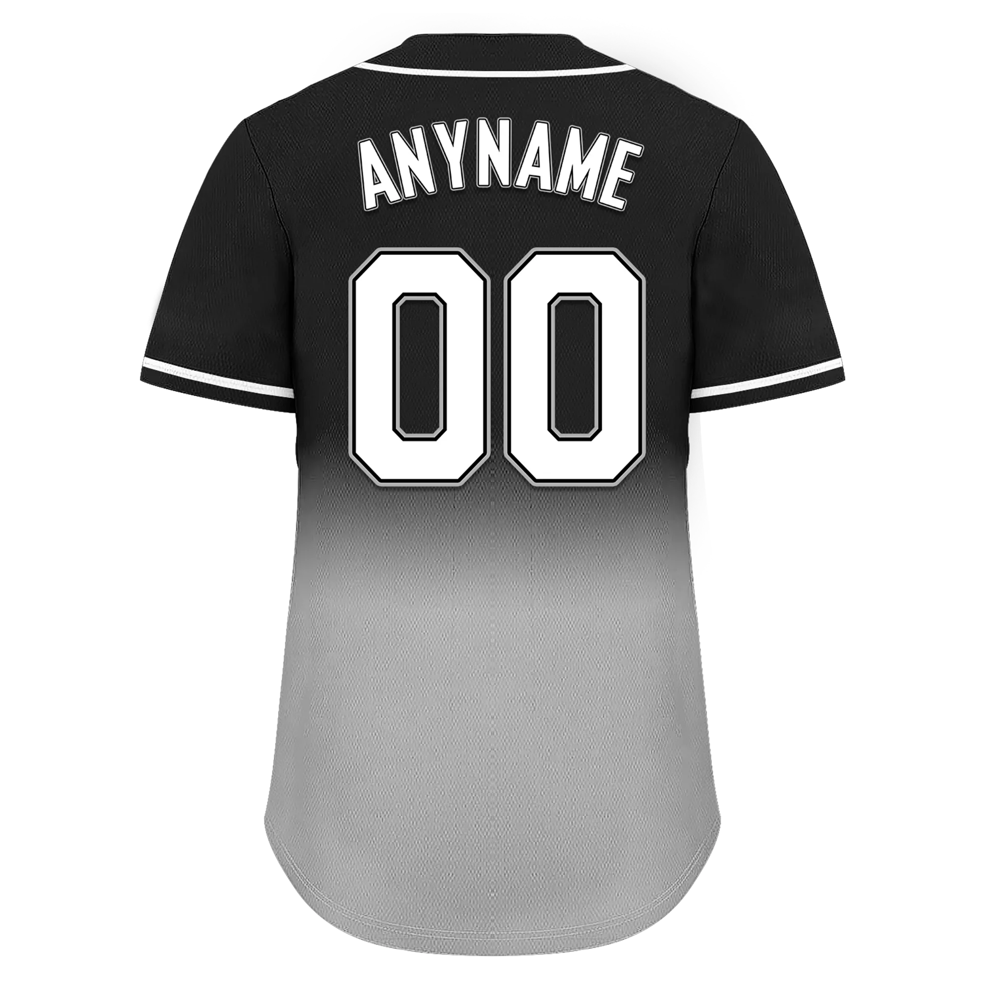 Custom Black Grey Fade Fashion Personalized Authentic Baseball Jersey BSBJ01-D0a70cf - Coolcustomize