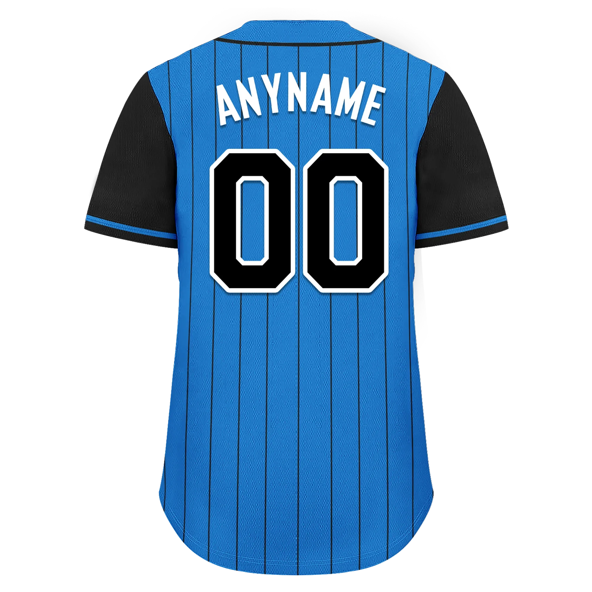 Custom Blue Black Stripe Fashion Personalized Authentic Baseball Jersey BSBJ01-D017213 - Coolcustomize