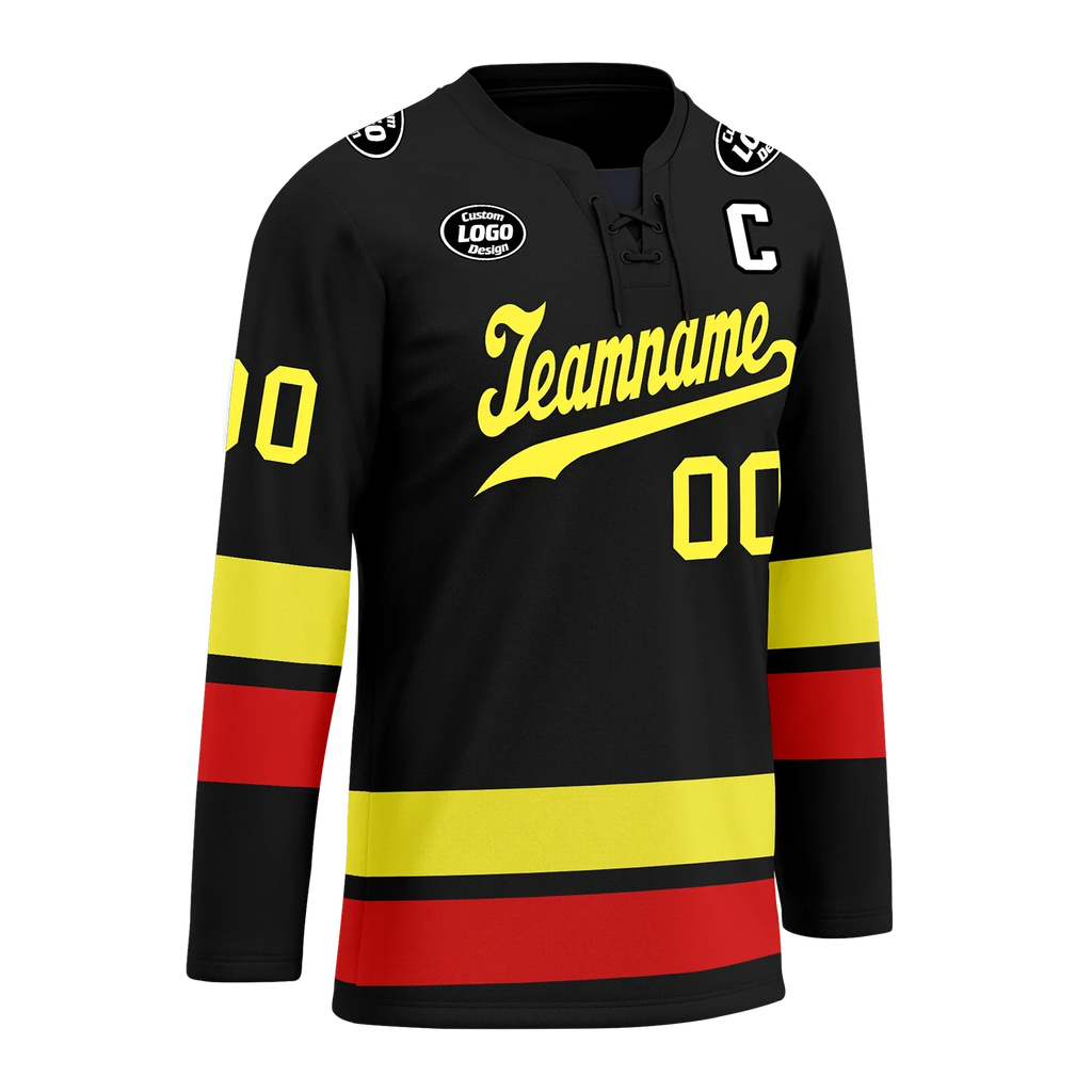 Custom Black Personalized Hockey Jersey HCKJ01-D0a70dd - Coolcustomize