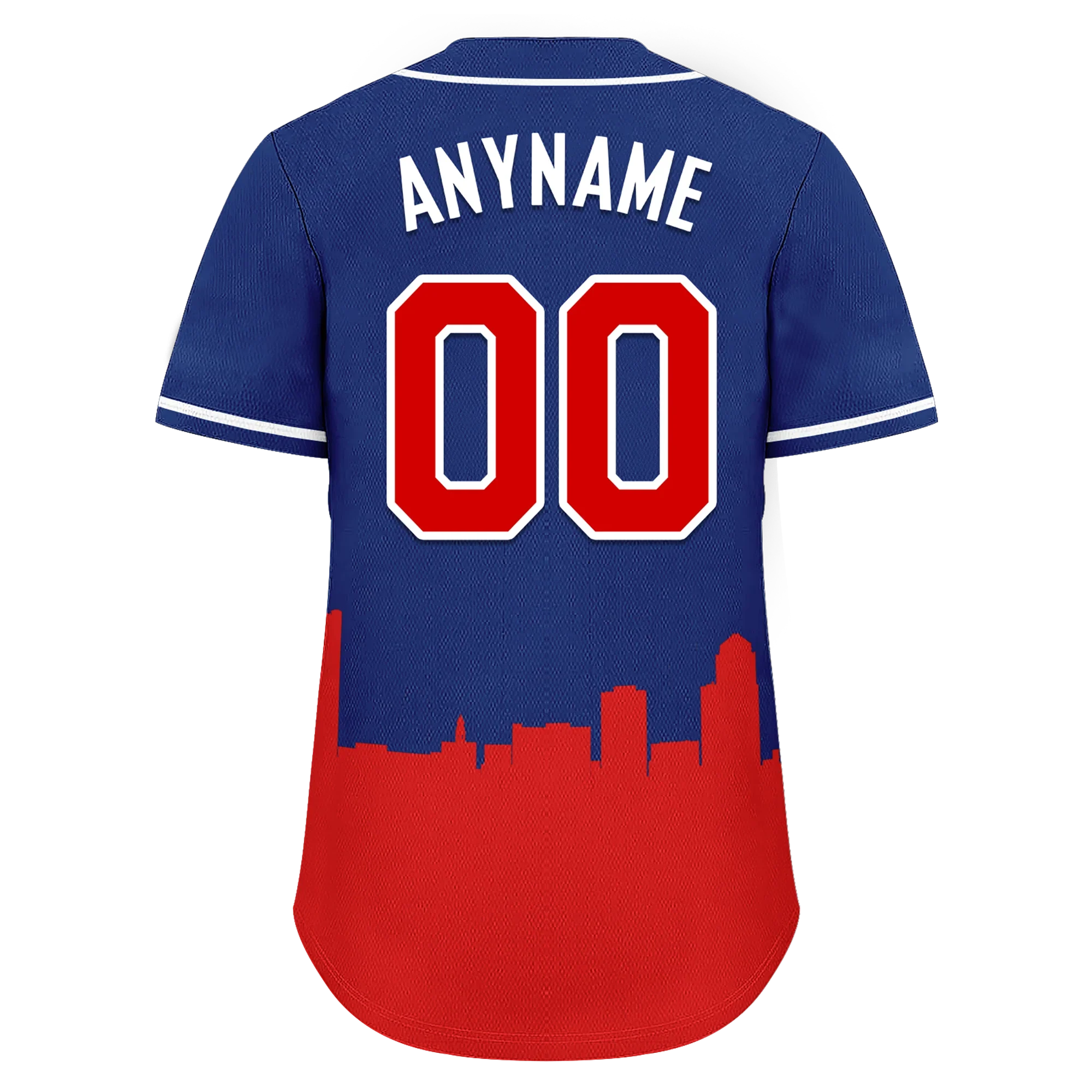 Custom Blue Red City Edition Personalized Authentic Baseball Jersey BSBJ01-D017136 - Coolcustomize