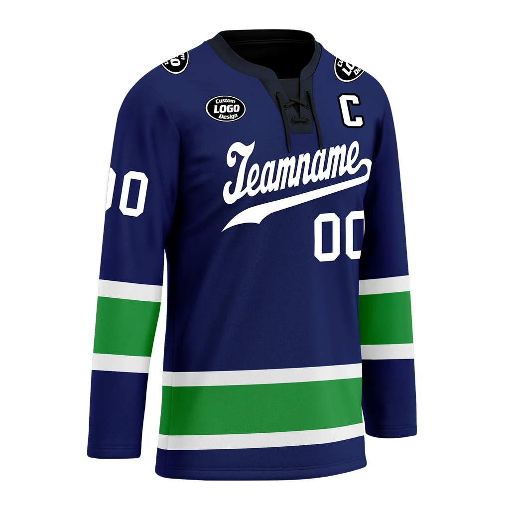 Custom Blue Green Personalized Hockey Jersey HCKJ01-D0a70dc - Coolcustomize