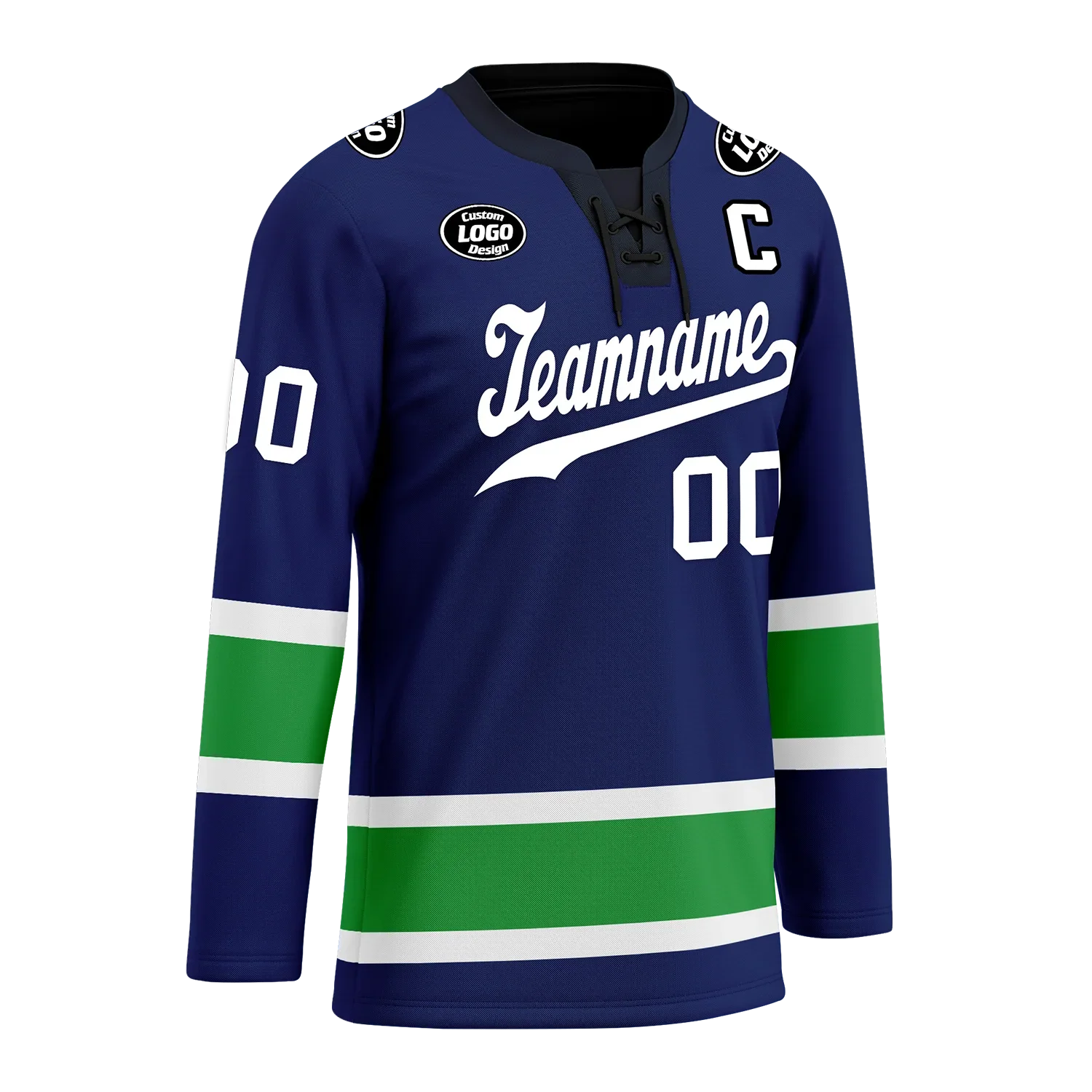 Custom Blue Green Personalized Hockey Jersey HCKJ01-D0a70dc - Coolcustomize