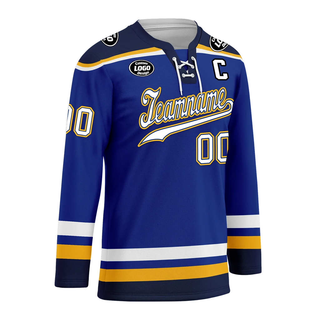 Custom Blue Personalized Hockey Jersey HCKJ01-D0a70cd - Coolcustomize