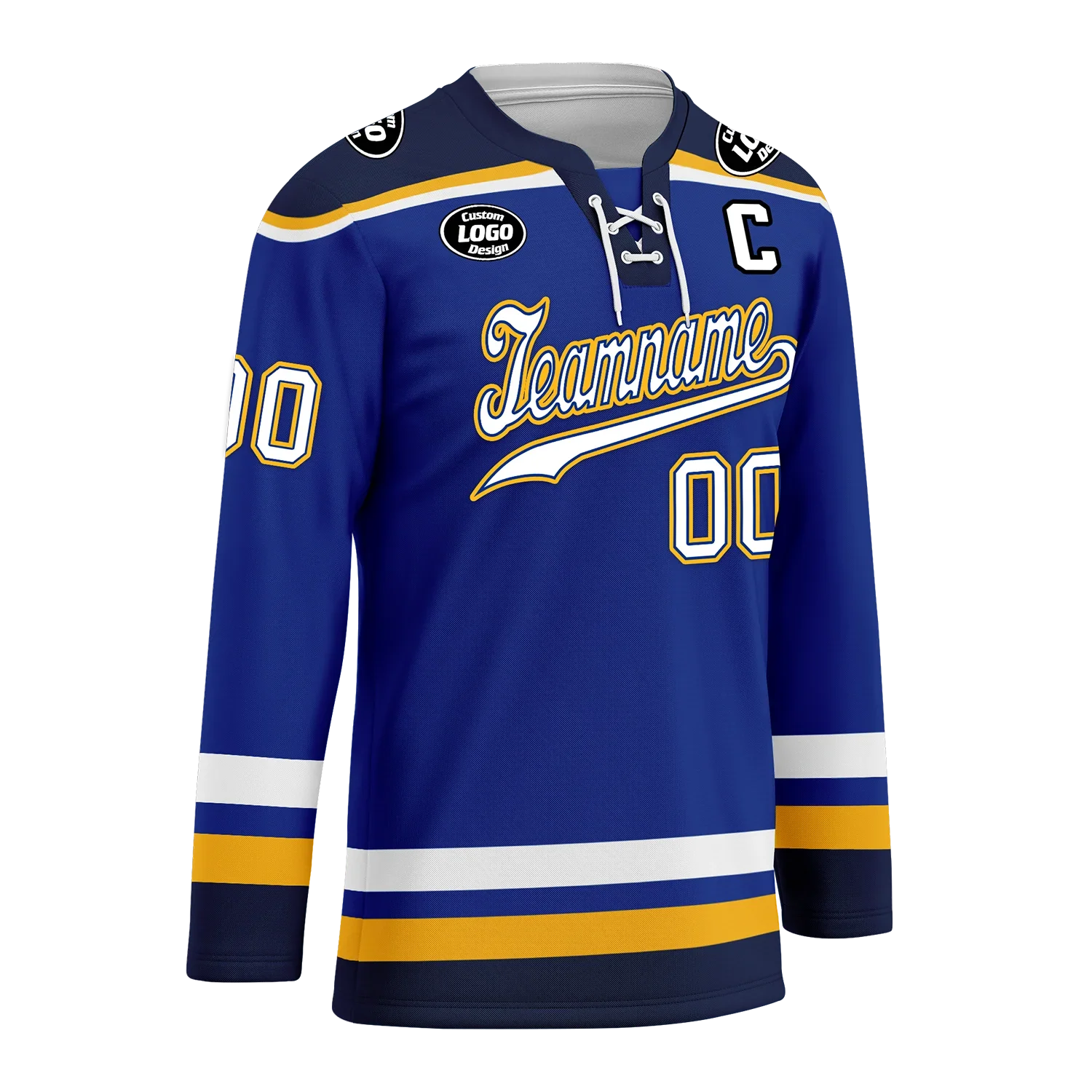 Custom Blue Personalized Hockey Jersey HCKJ01-D0a70cd - Coolcustomize
